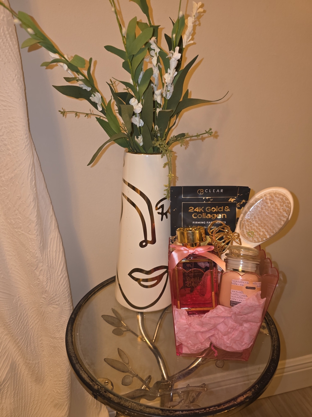 Source Unknown Pink & Gold Women Bath & Body Gift Set